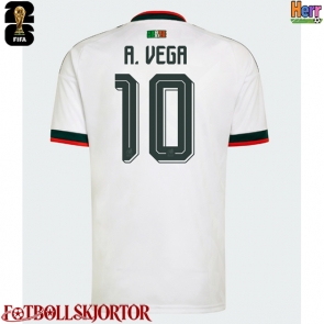 Mexiko Alexis Vega #10 Bortatröja VM 2026 Kortärmad
